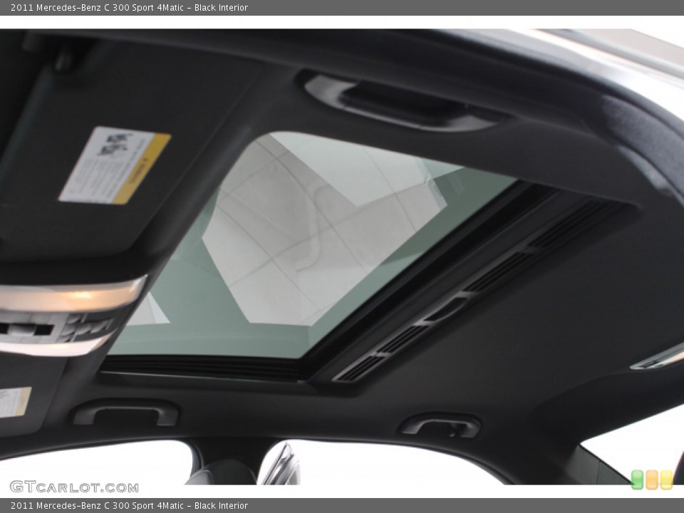 Black Interior Sunroof for the 2011 Mercedes-Benz C 300 Sport 4Matic #72351987