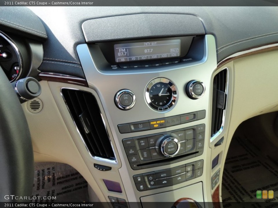 Cashmere/Cocoa Interior Controls for the 2011 Cadillac CTS Coupe #72355500