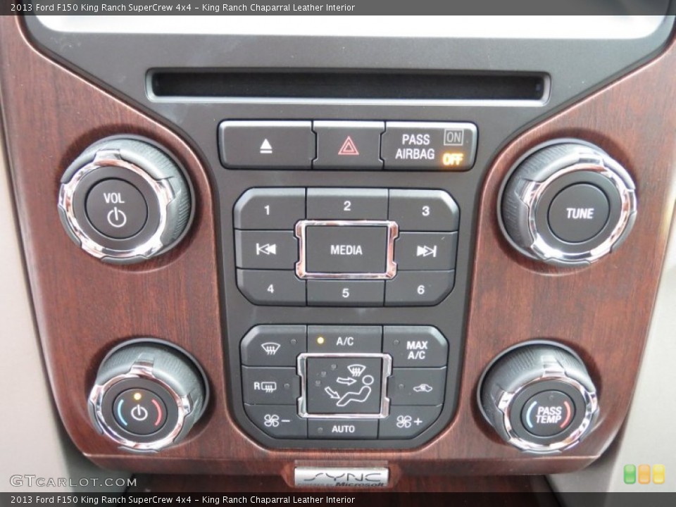 King Ranch Chaparral Leather Interior Controls for the 2013 Ford F150 King Ranch SuperCrew 4x4 #72355614
