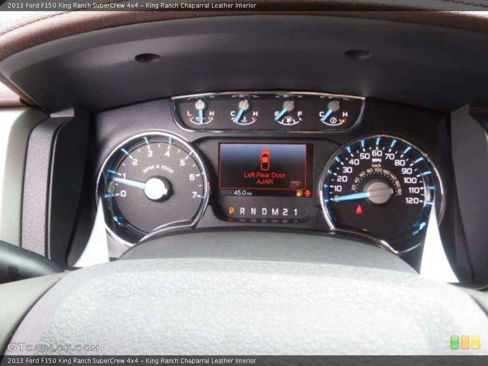 King Ranch Chaparral Leather Interior Gauges for the 2013 Ford F150 King Ranch SuperCrew 4x4 #72355716
