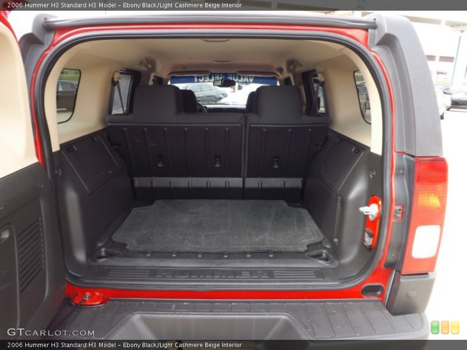 Ebony Black/Light Cashmere Beige Interior Trunk for the 2006 Hummer H3  #72355742