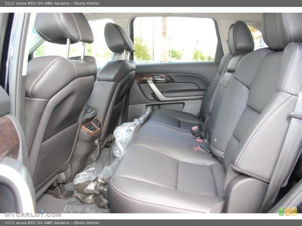 Ebony Interior Rear Seat for the 2013 Acura MDX SH-AWD Advance #72355921