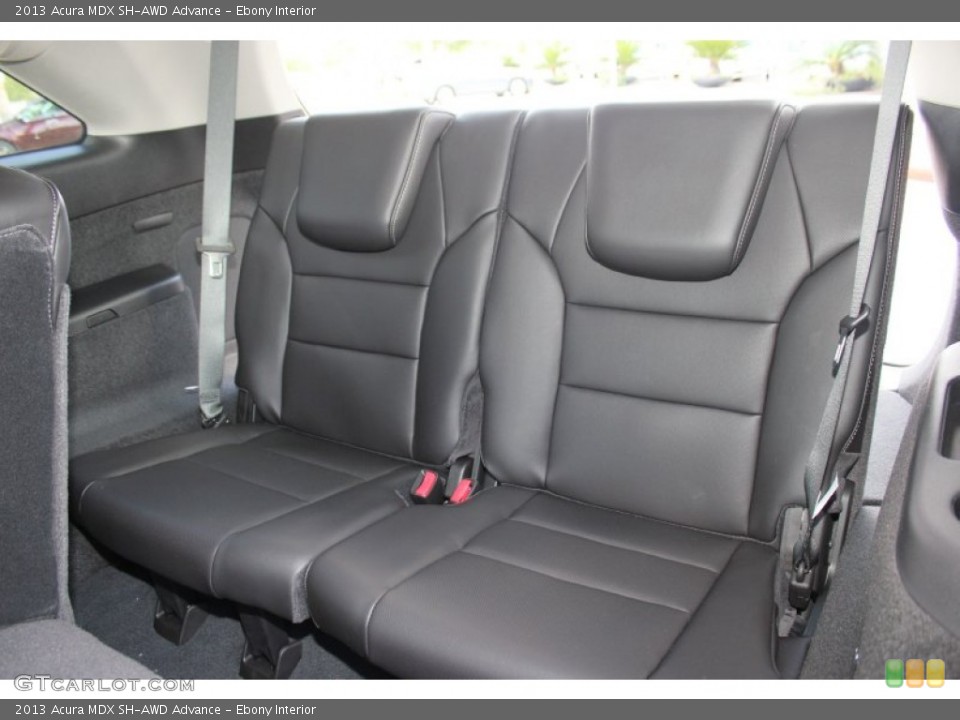 Ebony Interior Rear Seat for the 2013 Acura MDX SH-AWD Advance #72355938