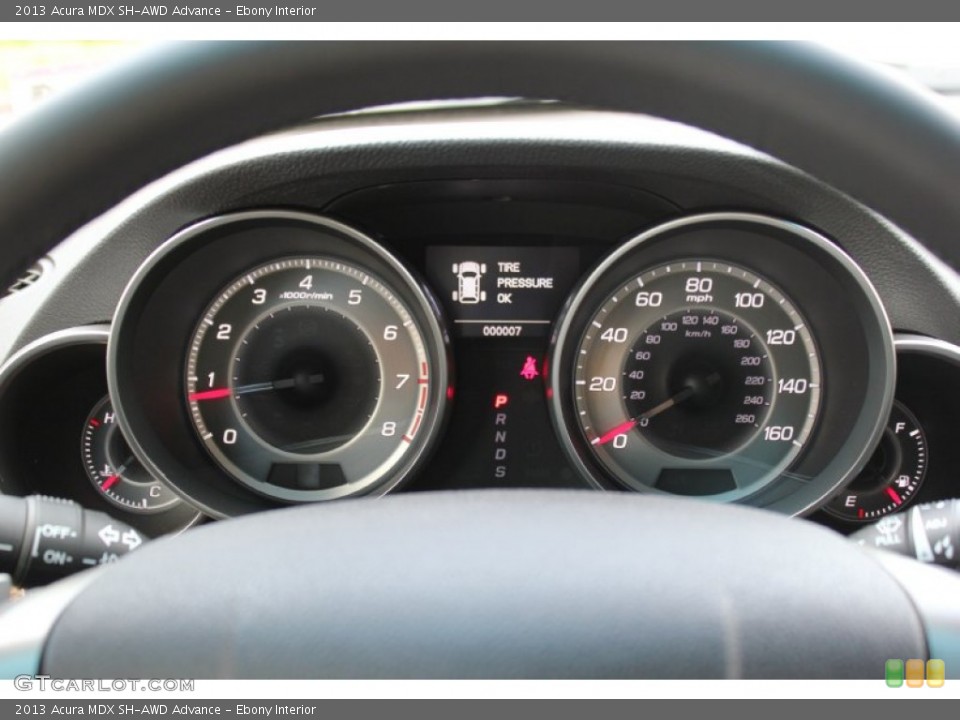 Ebony Interior Gauges for the 2013 Acura MDX SH-AWD Advance #72356262