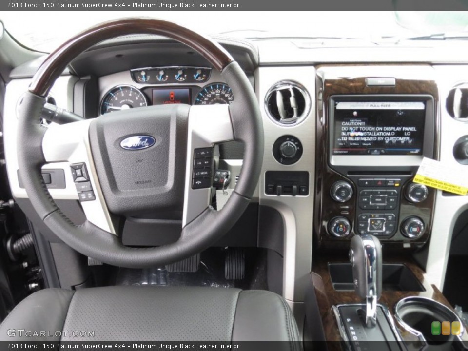 Platinum Unique Black Leather Interior Dashboard for the 2013 Ford F150 Platinum SuperCrew 4x4 #72359661