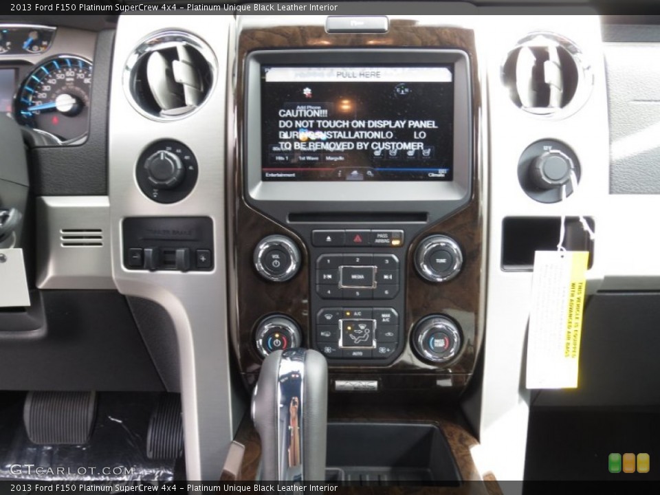 Platinum Unique Black Leather Interior Controls for the 2013 Ford F150 Platinum SuperCrew 4x4 #72359687