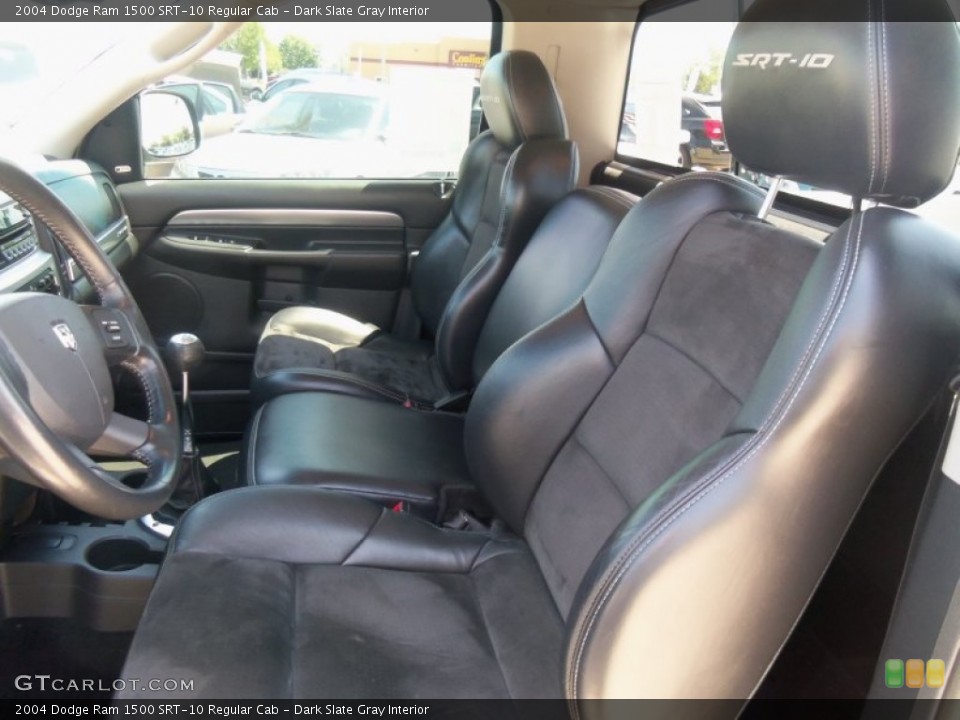 Dark Slate Gray Interior Front Seat for the 2004 Dodge Ram 1500 SRT-10 Regular Cab #72360699
