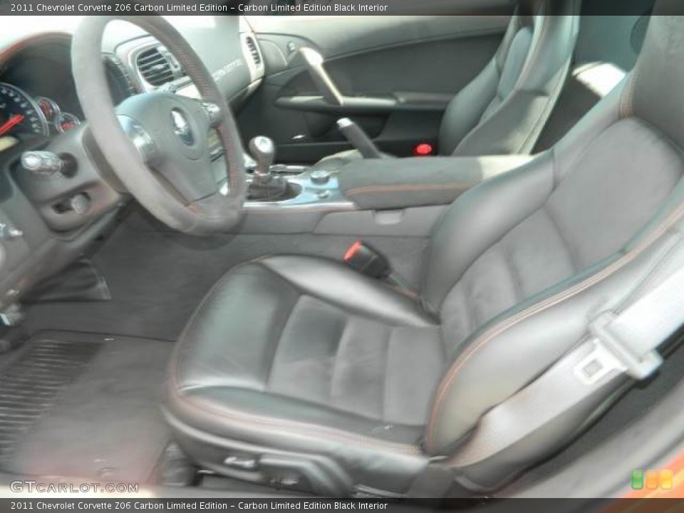 Carbon Limited Edition Black 2011 Chevrolet Corvette Interiors