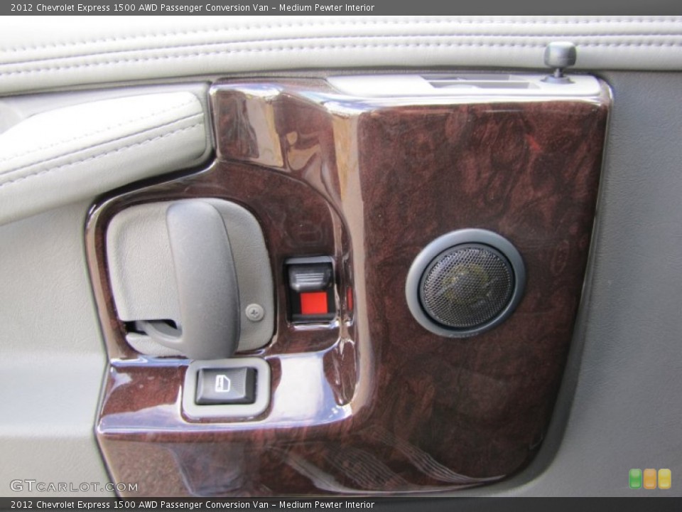 Medium Pewter Interior Controls for the 2012 Chevrolet Express 1500 AWD Passenger Conversion Van #72361750