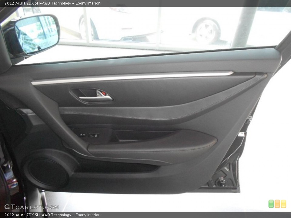 Ebony Interior Door Panel for the 2012 Acura ZDX SH-AWD Technology #72364182