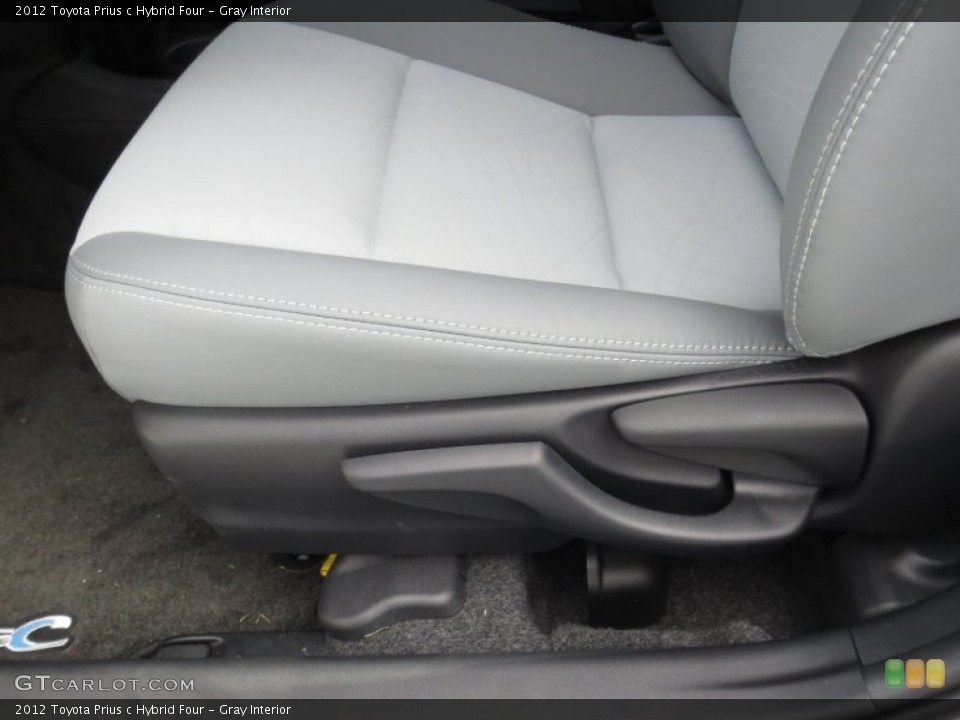 Gray Interior Front Seat for the 2012 Toyota Prius c Hybrid Four #72365481