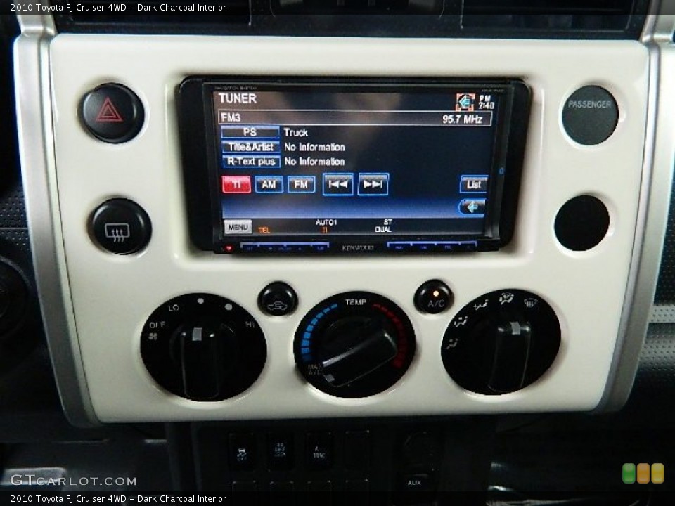 Dark Charcoal Interior Controls for the 2010 Toyota FJ Cruiser 4WD #72367800