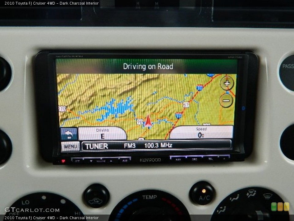Dark Charcoal Interior Navigation for the 2010 Toyota FJ Cruiser 4WD #72367882