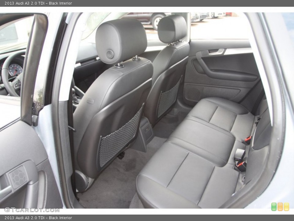 Black Interior Rear Seat for the 2013 Audi A3 2.0 TDI #72367926