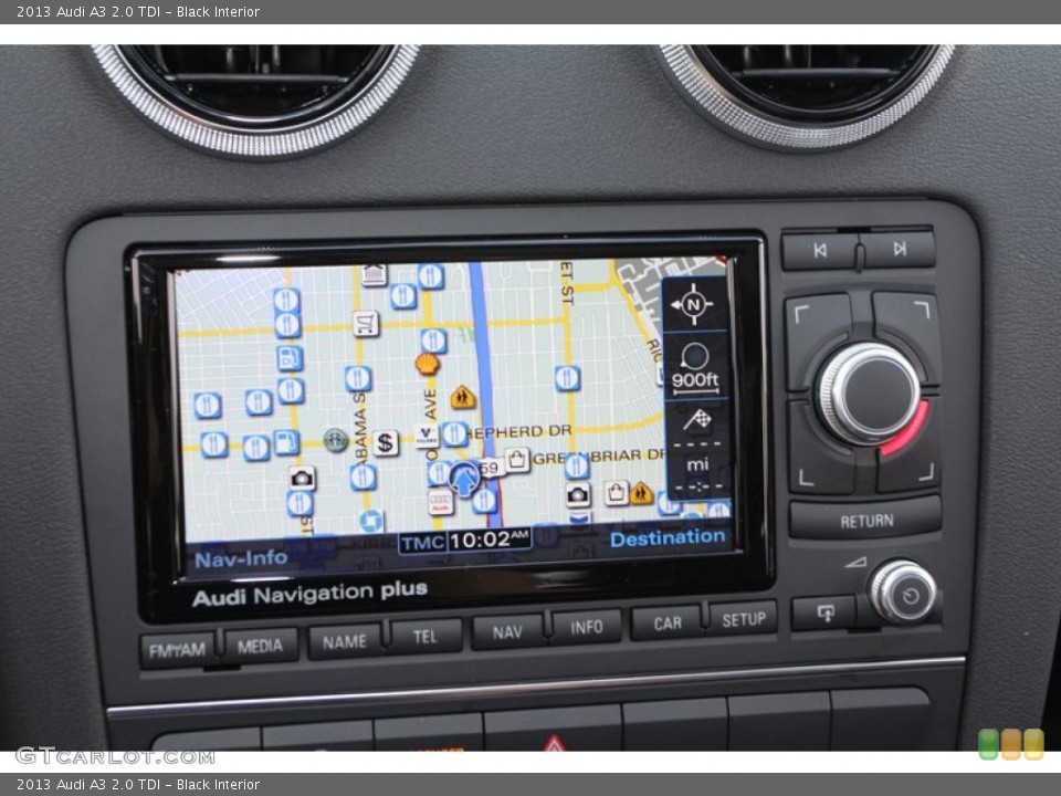 Black Interior Navigation for the 2013 Audi A3 2.0 TDI #72368041