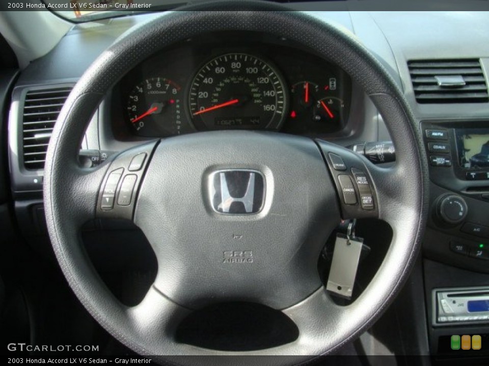 Gray Interior Steering Wheel for the 2003 Honda Accord LX V6 Sedan #72370788