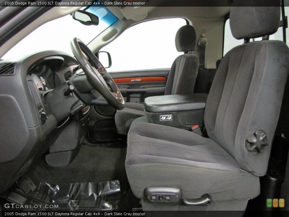 Dark Slate Gray Interior Front Seat for the 2005 Dodge Ram 1500 SLT Daytona Regular Cab 4x4 #72374494
