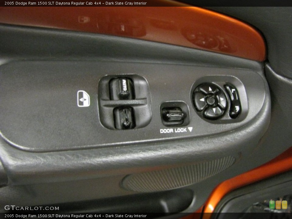 Dark Slate Gray Interior Controls for the 2005 Dodge Ram 1500 SLT Daytona Regular Cab 4x4 #72374589