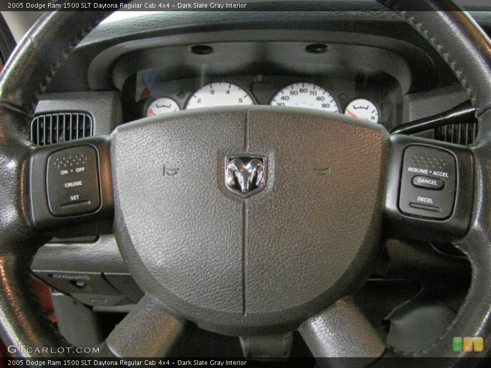 Dark Slate Gray Interior Controls for the 2005 Dodge Ram 1500 SLT Daytona Regular Cab 4x4 #72374637