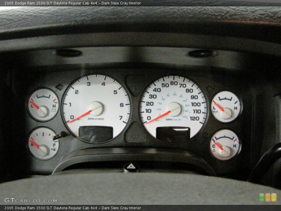 Dark Slate Gray Interior Gauges for the 2005 Dodge Ram 1500 SLT Daytona Regular Cab 4x4 #72374736