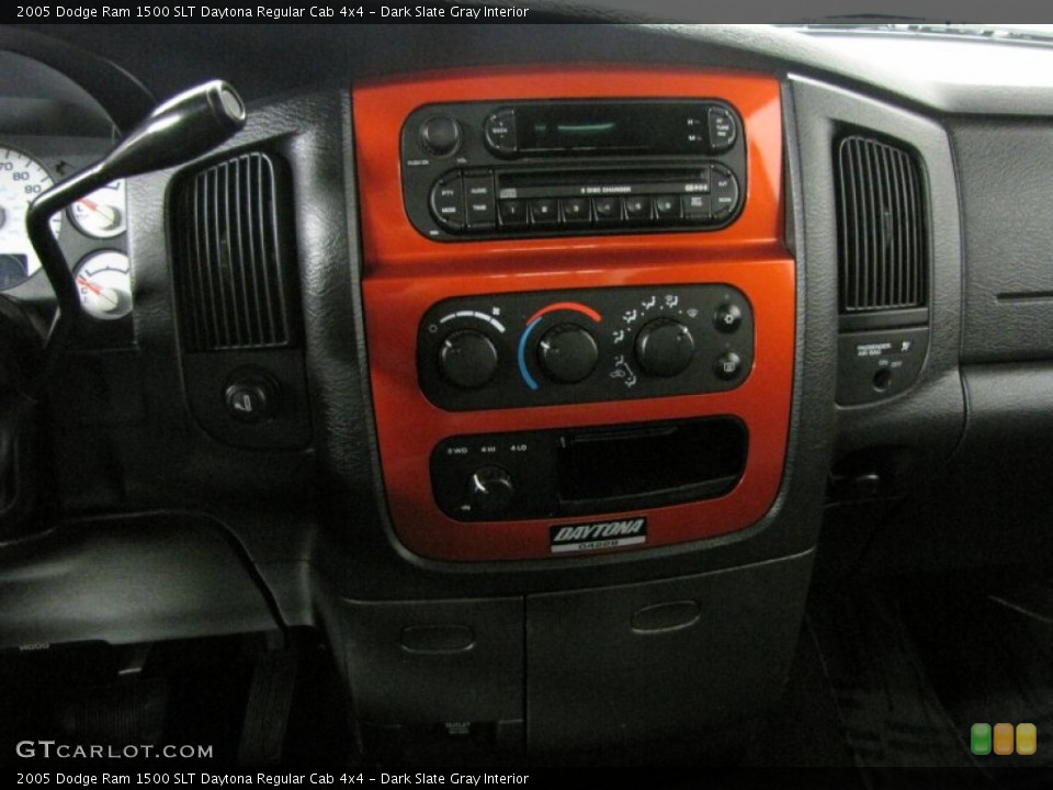 Dark Slate Gray Interior Controls for the 2005 Dodge Ram 1500 SLT Daytona Regular Cab 4x4 #72374781