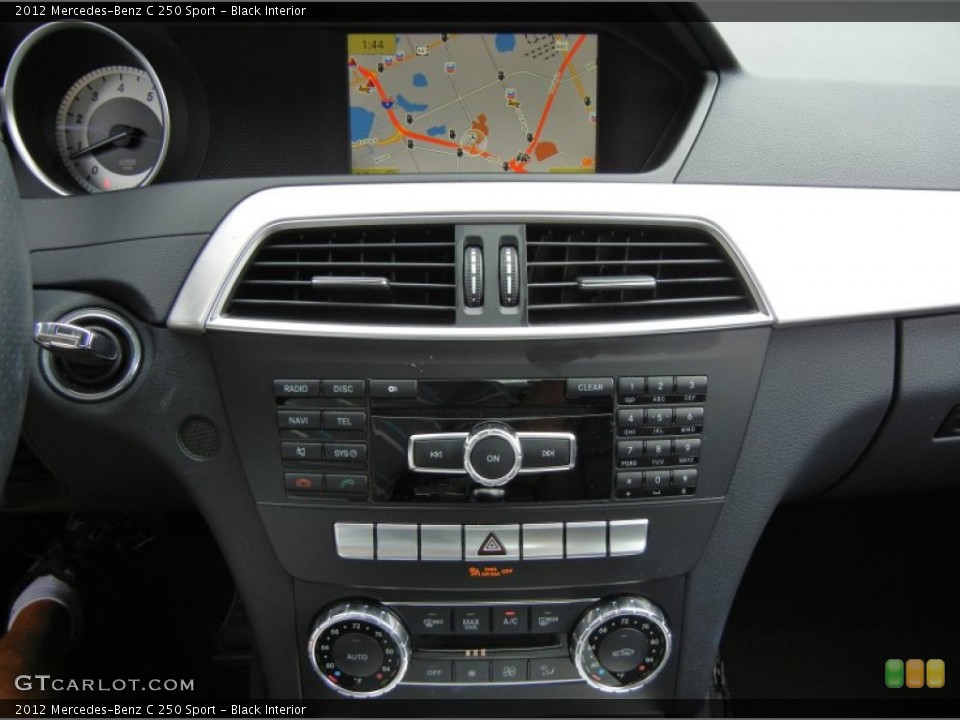 Black Interior Controls for the 2012 Mercedes-Benz C 250 Sport #72376887
