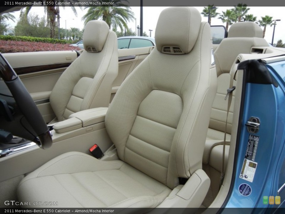 Almond/Mocha Interior Front Seat for the 2011 Mercedes-Benz E 550 Cabriolet #72377445