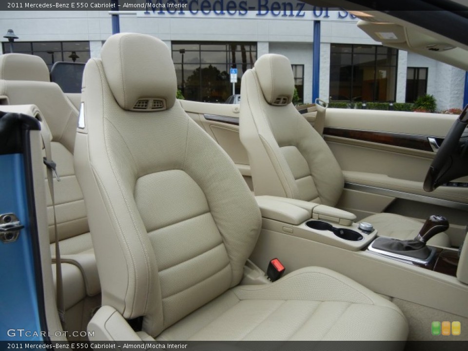 Almond/Mocha Interior Front Seat for the 2011 Mercedes-Benz E 550 Cabriolet #72377553