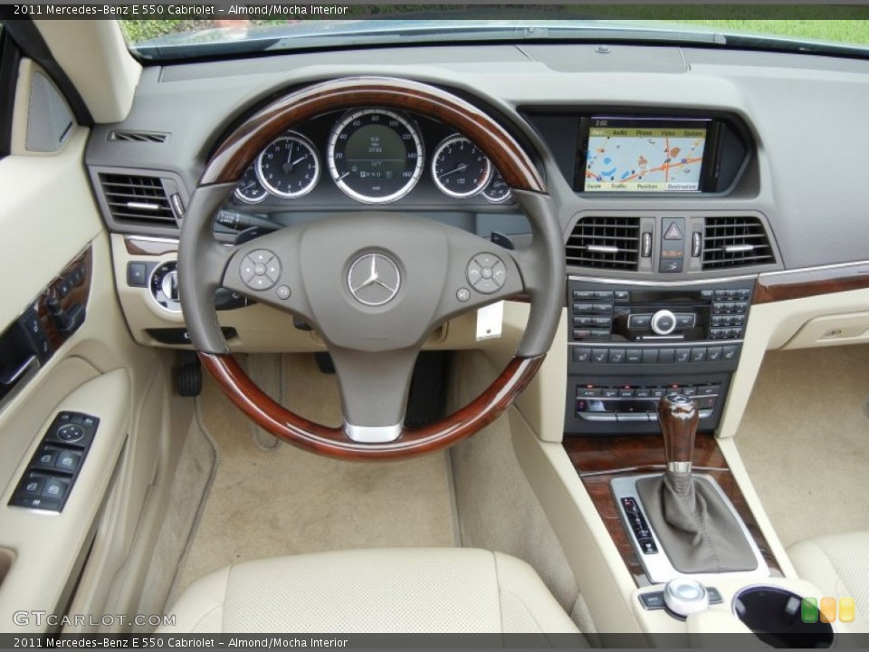 Almond/Mocha Interior Dashboard for the 2011 Mercedes-Benz E 550 Cabriolet #72377601