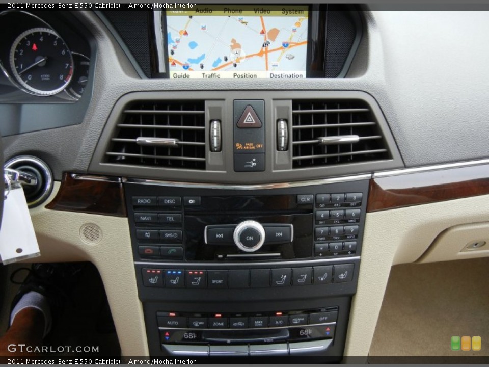 Almond/Mocha Interior Controls for the 2011 Mercedes-Benz E 550 Cabriolet #72377642