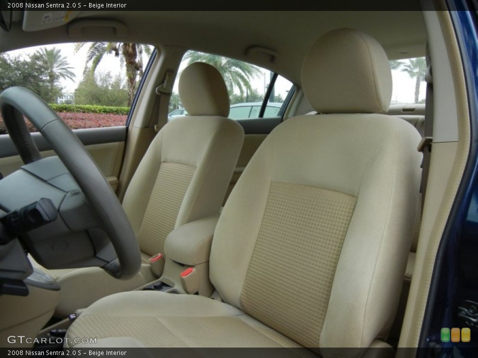 Beige Interior Photo for the 2008 Nissan Sentra 2.0 S #72378066