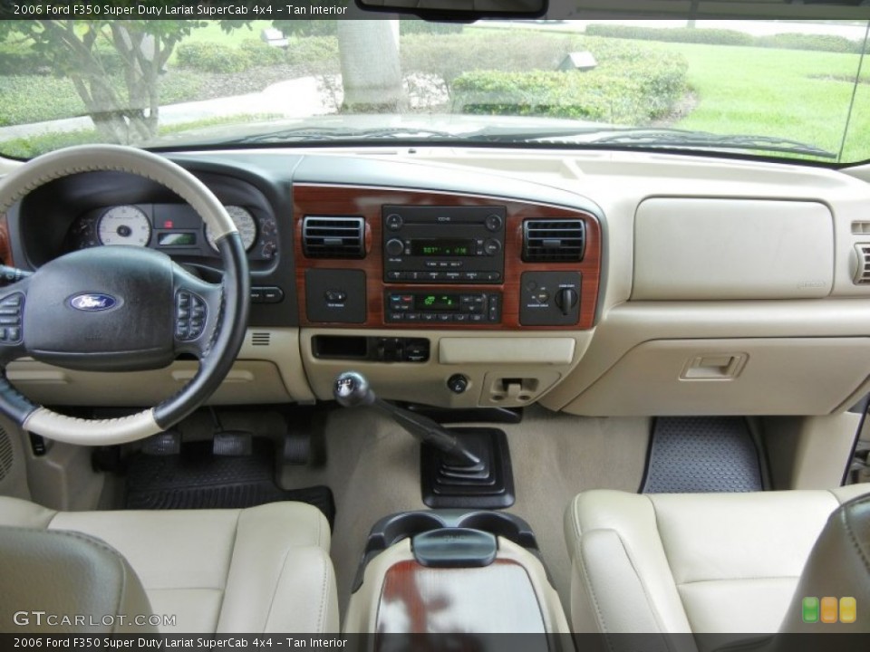 Tan Interior Dashboard for the 2006 Ford F350 Super Duty Lariat SuperCab 4x4 #72379466
