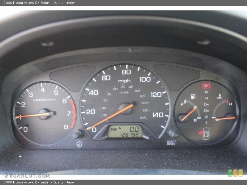 Quartz Interior Gauges for the 2000 Honda Accord DX Sedan #72380019