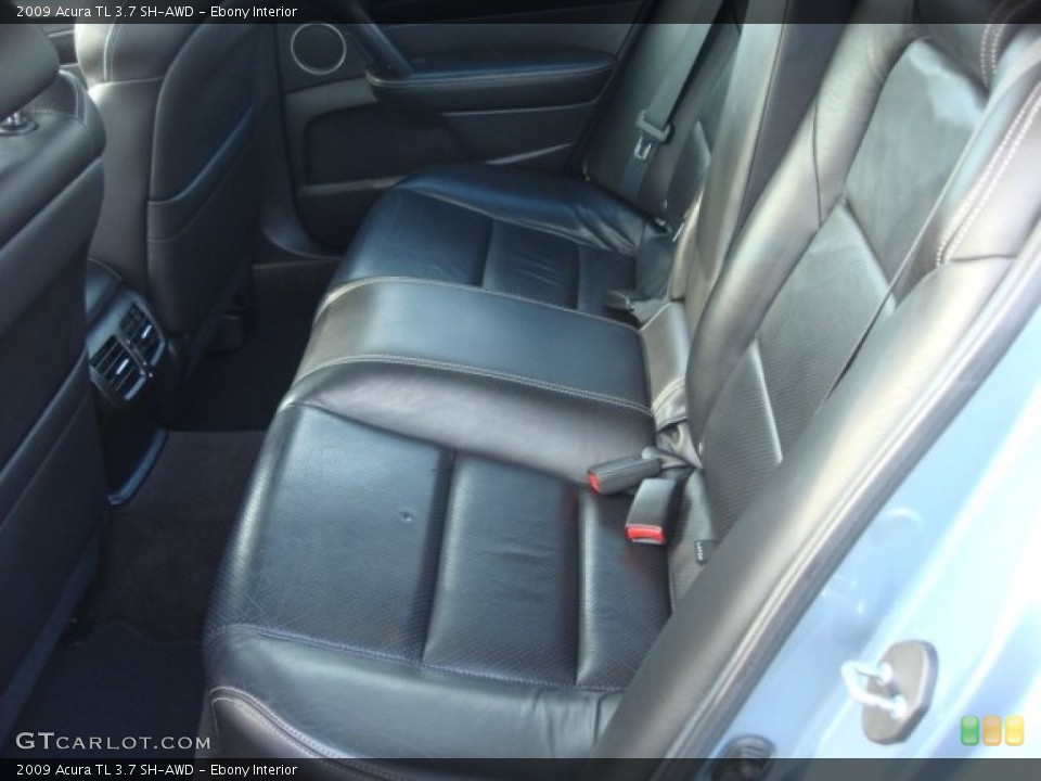 Ebony Interior Rear Seat for the 2009 Acura TL 3.7 SH-AWD #72380649