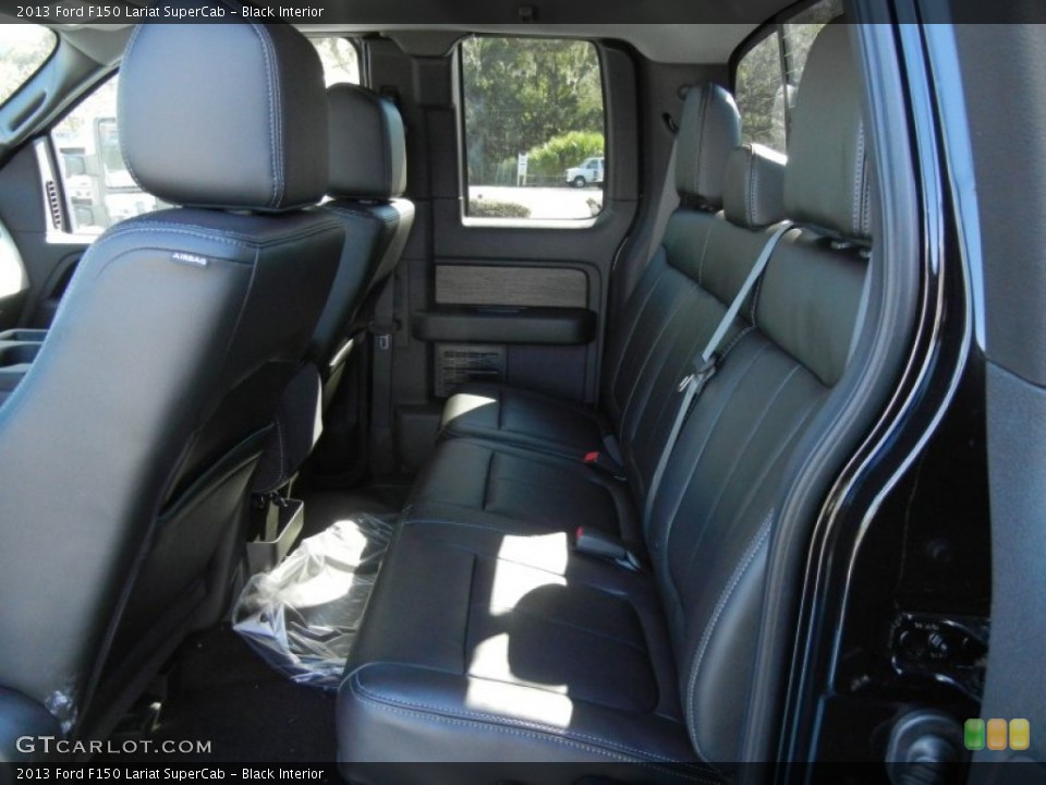 Black Interior Rear Seat for the 2013 Ford F150 Lariat SuperCab #72381095