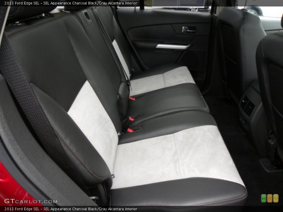 SEL Appearance Charcoal Black/Gray Alcantara Interior Rear Seat for the 2013 Ford Edge SEL #72381322
