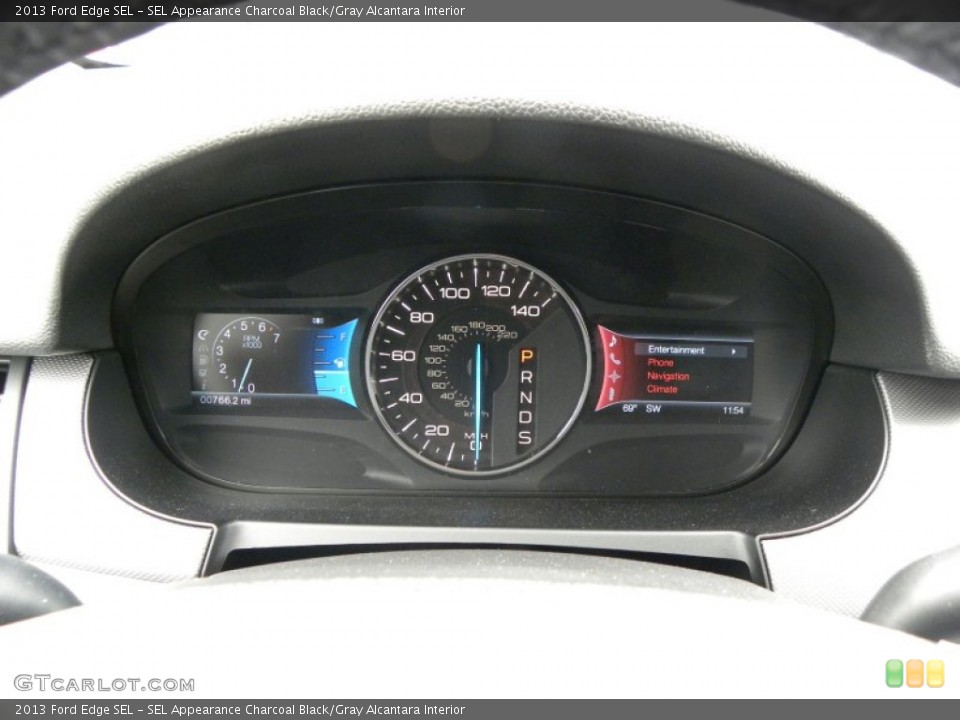 SEL Appearance Charcoal Black/Gray Alcantara Interior Gauges for the 2013 Ford Edge SEL #72381592