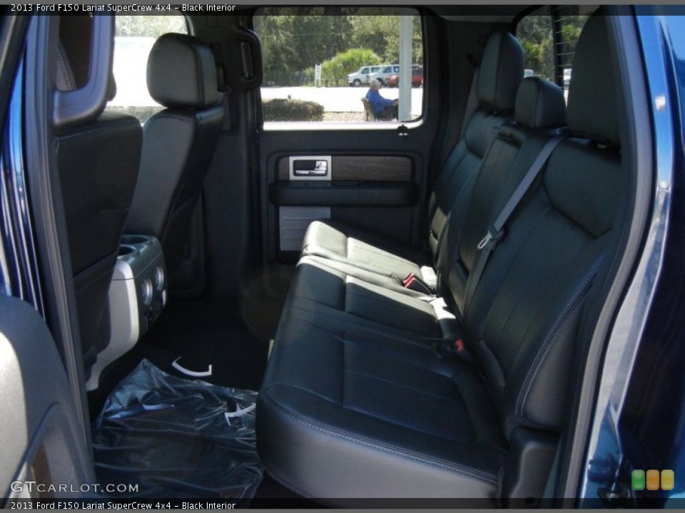 Black Interior Rear Seat for the 2013 Ford F150 Lariat SuperCrew 4x4 #72382929