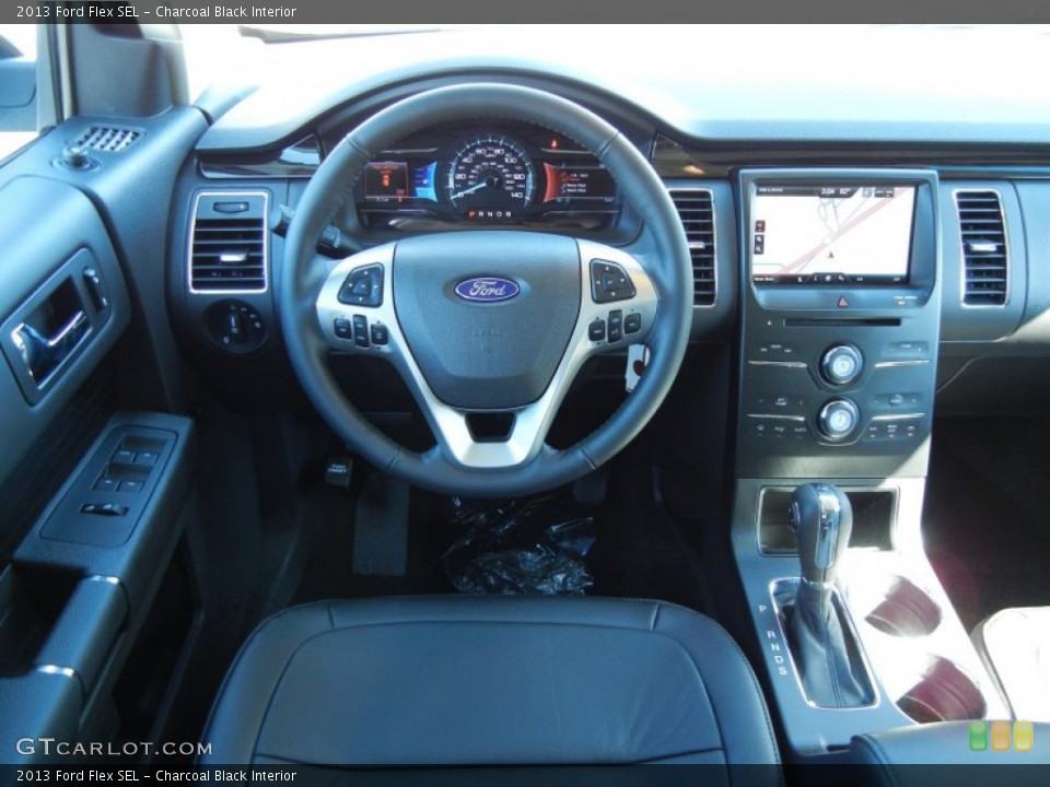 Charcoal Black Interior Dashboard for the 2013 Ford Flex SEL #72383357