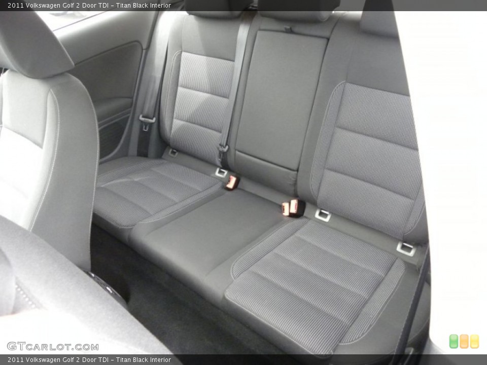 Titan Black Interior Rear Seat for the 2011 Volkswagen Golf 2 Door TDI #72383382