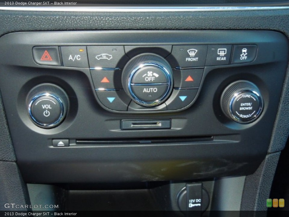 Black Interior Controls for the 2013 Dodge Charger SXT #72383808