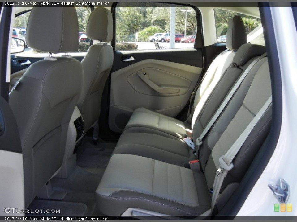 Medium Light Stone Interior Rear Seat for the 2013 Ford C-Max Hybrid SE #72384210