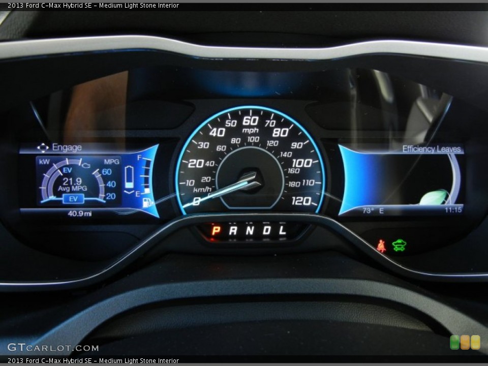 Medium Light Stone Interior Gauges for the 2013 Ford C-Max Hybrid SE #72384282
