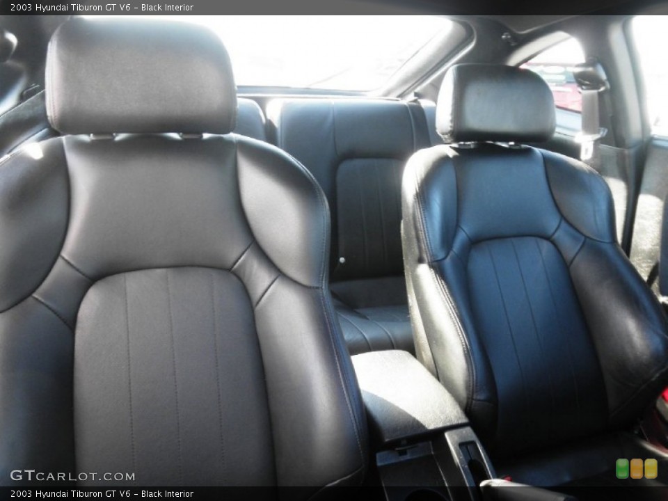 Black Interior Front Seat for the 2003 Hyundai Tiburon GT V6 #72384414
