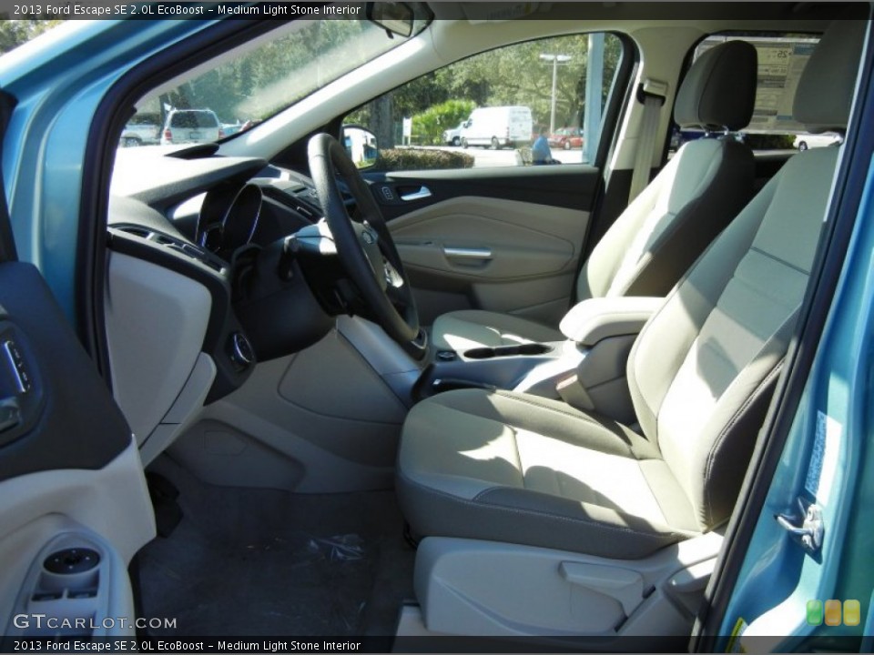 Medium Light Stone Interior Front Seat for the 2013 Ford Escape SE 2.0L EcoBoost #72385101