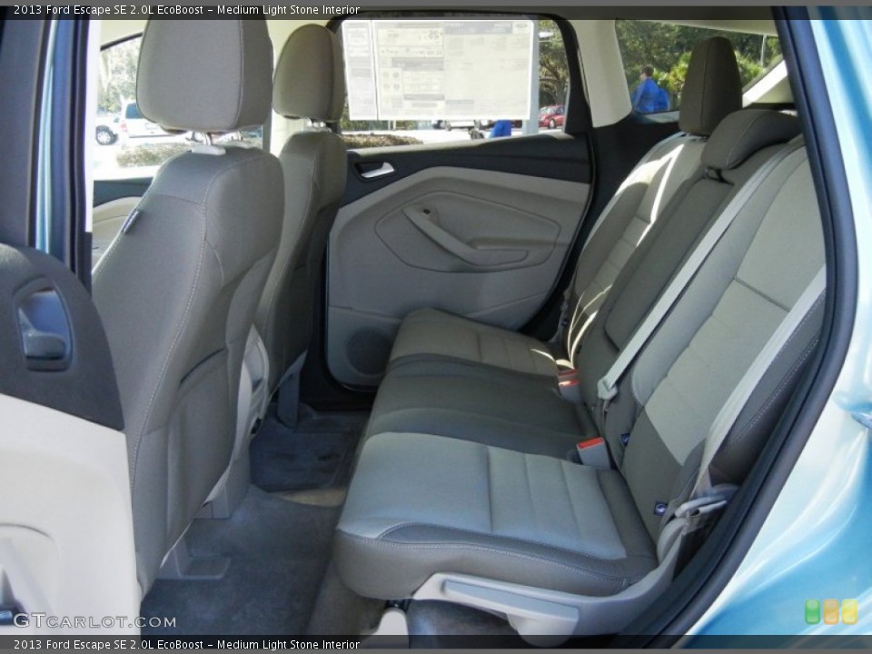 Medium Light Stone Interior Rear Seat for the 2013 Ford Escape SE 2.0L EcoBoost #72385122