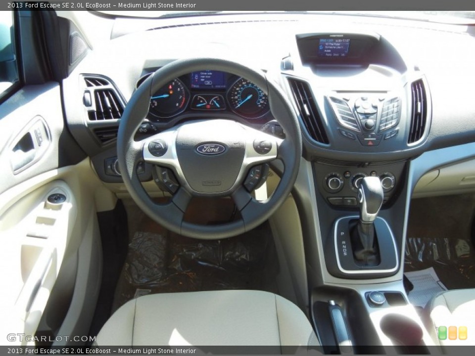 Medium Light Stone Interior Dashboard for the 2013 Ford Escape SE 2.0L EcoBoost #72385146
