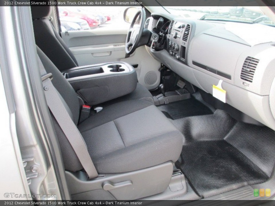 Dark Titanium Interior Photo for the 2012 Chevrolet Silverado 1500 Work Truck Crew Cab 4x4 #72387301
