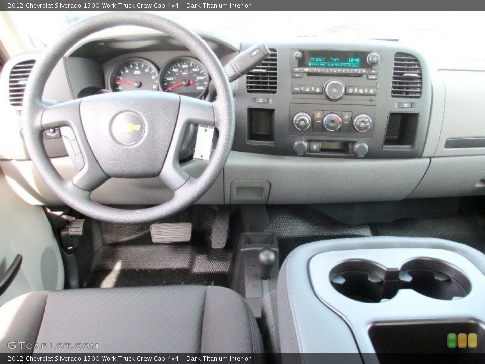 Dark Titanium Interior Dashboard for the 2012 Chevrolet Silverado 1500 Work Truck Crew Cab 4x4 #72387318