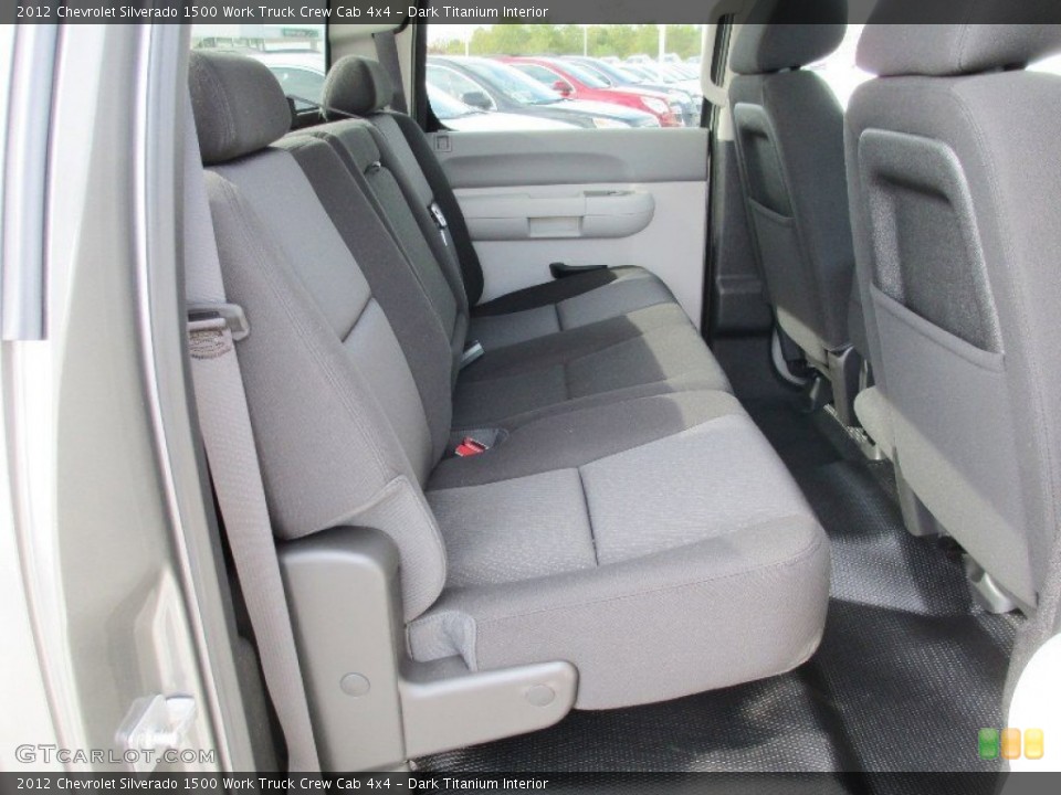 Dark Titanium Interior Rear Seat for the 2012 Chevrolet Silverado 1500 Work Truck Crew Cab 4x4 #72387588